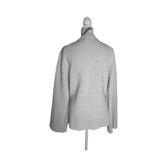 Modern Citizen Eames Organic Cotton And Wool Cardigan Sweater 1X Gray - Picture 4 of 8